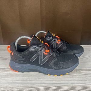 New Balance 410 v7 Black Orange Trail Running Shoe Mens 9